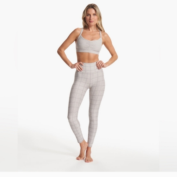 Vuori Clean ElevationLegging 7/8 4Heather Windowpane Small - Picture 1 of 8